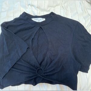 LF black cutout T-Shirt